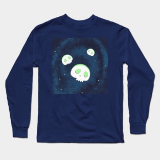 Nerdy skull, Halloween essentials not really spooky skull Long Sleeve T-Shirt